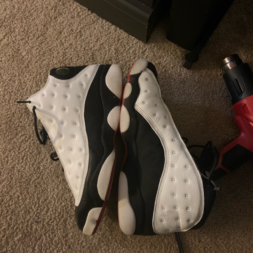2 x Jordan 13 he got game and playoff together